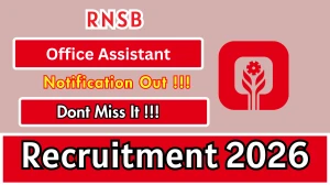 RNSB Office Assistant Recruitment 2026 – Apply Online