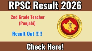 RPSC 2nd Grade Teacher Result 2026 - Download Scorecard @rpsc.rajasthan.gov.in