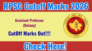 RPSC Assistant Professor Cutoff Marks 2026 Released on rpsc.rajasthan.gov.in