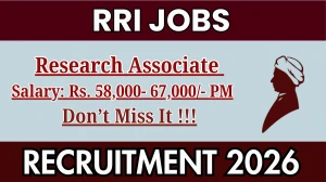 RRI Research Associate Recruitment 2026 – Apply Online RRI Research Associate Recruitment 2026 – Apply Online
