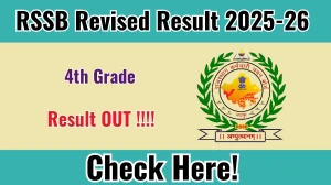 RSSB 4th Grade Revised Result 2025-26 OUT (Direct Link) - Download Scorecard @ rssb.rajasthan.gov.in