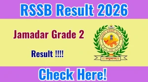 RSSB Jamadar Grade 2 Result 2026 - Check Merit List & Scorecard @rssb.rajasthan.gov.in