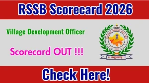 RSSB VDO Scorecard 2026 OUT - Download Scorecard @rssb.rajasthan.gov.in RSSB VDO Scorecard 2026 OUT - Download Scorecard @rssb.rajasthan.gov.in