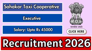Sahakar Taxi Cooperative Executive Recruitment 2026 - Apply Online
