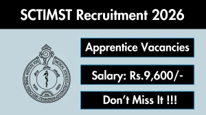 SCTIMST Apprentice Recruitment 2026 – Walk in