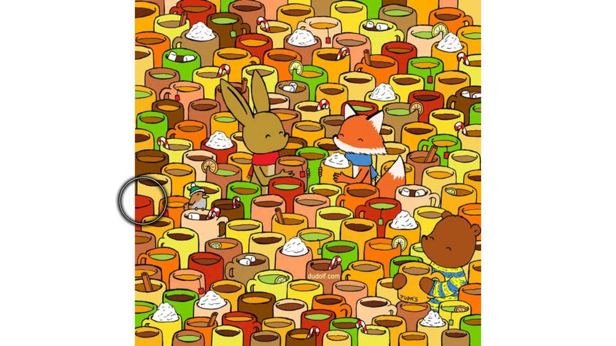 Optical Illusion: Can you Spot the Empty Mug in 9 Seconds?