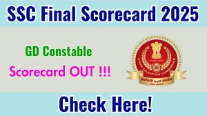 SSC GD Final Scorecard 2025 Out - Direct Download Link @ssc.gov.in