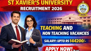 St Xaviers University Recruitment 2026 - Apply Online for Teaching and Non Teaching Posts