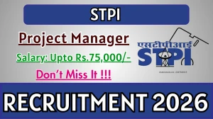 STPI Project Manager Recruitment 2026 - Apply Online for 01 Posts