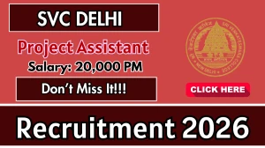 SVC Delhi Project Assistant Recruitment 2026 – Apply Online