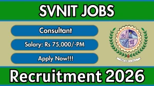 SVNIT Consultant Recruitment 2026 – Apply Online