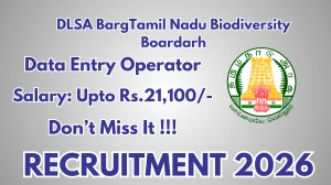 Tamil Nadu Biodiversity Board Data Entry Operator Recruitment 2026 - Apply Offline