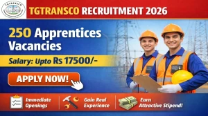 TGTRANSCO Apprentices Recruitment 2026 - Apply Online for 250 Posts
