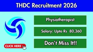 THDC Physiotherapist Recruitment 2026 - Apply Online THDC Physiotherapist Recruitment 2026 - Apply Online