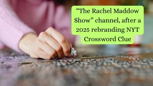 “The Rachel Maddow Show” channel, after a 2025 rebranding NYT Crossword Clue