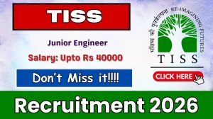 TISS Junior Engineer Recruitment 2026 – Apply Online