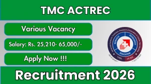TMC ACTREC Recruitment 2026 – Walk in Engineer, Pump Operator and More Posts