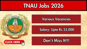TNAU Recruitment 2026 – Walk in for 06 Technical Assistant, Teaching Assistant and Other Posts