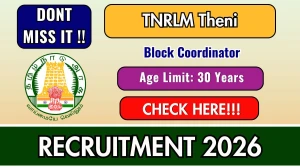 TNRLM Theni Block Coordinator Recruitment 2026 - Apply Offline for 01 Posts
