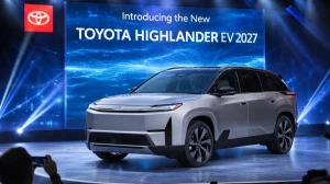 Toyota Highlander EV 2027 Launched: First Three‑Row Electric Highlander with 320‑Mile Range and V2L Tech