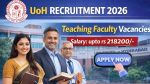 UoH Teaching Faculty Recruitment 2026 - Apply Online for 40 Posts