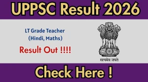 UP LT Grade Result 2026 OUT - Download Scorecard @uppsc.up.nic.in