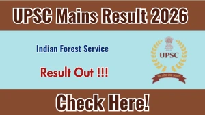 UPSC Indian Forest Service Result 2025 OUT (Direct Link) - Download Scorecard @ upsc.gov.in UPSC Indian Forest Service Result 2025 OUT (Direct Link) - Download Scorecard @ upsc.gov.in