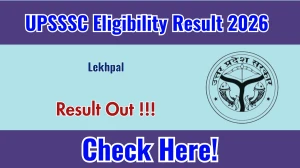 UPSSSC Lekhpal Eligibility Result 2026 OUT (Direct Link) - Download Scorecard @ upsssc.gov.in