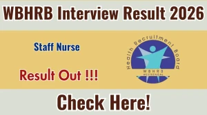 WBHRB Staff Nurse Interview Result 2026 - Download Scorecard @hrb.wb.gov.in