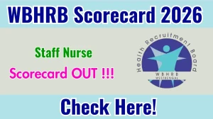 WBHRB Staff Nurse Scorecard 2026 - Download Scorecard @hrb.wb.gov.in