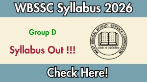 WBSSC Group D Syllabus 2026 - Download PDF & Exam Pattern WBSSC Group D Syllabus 2026 - Download PDF & Exam Pattern