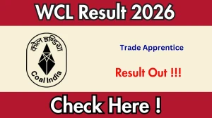 WCL Trade Apprentice Result 2026 - Download Merit List @westerncoal.in