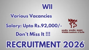 WII Recruitment 2026 - Apply Online for 16 Project Scientist, Project Associate and More