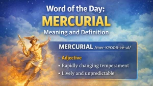 Word of the Day: Mercurial with Meaning and Definition