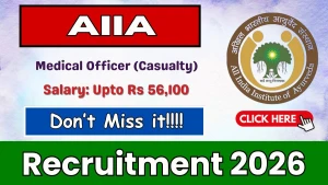 AIIA Medical Officer Recruitment 2026 - Walkin AIIA Medical Officer Recruitment 2026 - Walkin