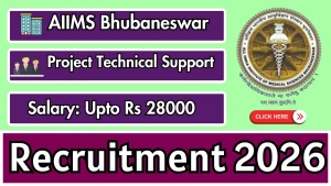 AIIMS Bhubaneswar Project Technical Support Recruitment 2026 - Apply Online