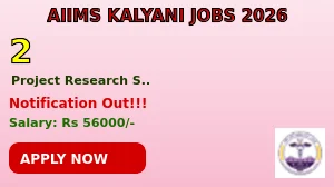 AIIMS Kalyani Project Research Scientist-I Recruitment 2026 - Apply Online