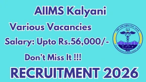 AIIMS Kalyani Recruitment 2026 - Apply Online for Research Scientist, Project Technical Support Posts