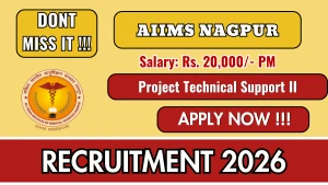 AIIMS Nagpur Project Technical Support – II Recruitment 2026 - Apply Online AIIMS Nagpur Project Technical Support – II Recruitment 2026 - Apply Online