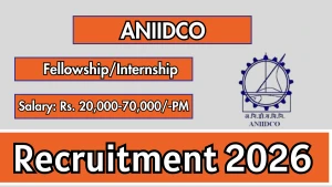 ANIIDCO Recruitment 2026 - Apply Offline for 14 Fellowship/Internship Posts