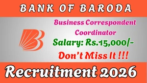 Bank of Baroda Business Correspondent Coordinator Recruitment 2026 - Apply Offline