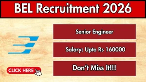 BEL Senior Engineer Recruitment 2026 - Apply Online