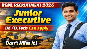 BEML Junior Executive Recruitment 2026 Notification Out: Apply Online for 78 Junior Executive Engineer Posts