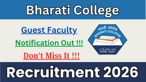 Bharati College DU Guest Faculty (Sanskrit) Recruitment 2026 - Walkin for 01 Posts