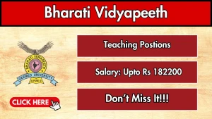 Bharati Vidyapeeth Teaching Recruitment 2026 - Apply Online for 19 Professor, Associate Professor, Assistant Professor Posts