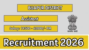 Bijapur District Assistant Grade 3 Recruitment 2026 - Apply Offline