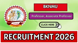 BKNMU Recruitment 2026 - Apply Online for 03 Professor, Associate Professor Posts