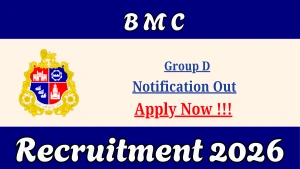 BMC Group D Recruitment 2026 - Apply Offline