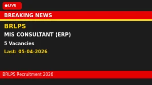 BRLPS MIS Consultant Recruitment 2026 - Apply Online BRLPS MIS Consultant Recruitment 2026 - Apply Online