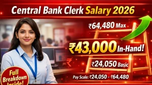 Central Bank of India Clerk Salary 2026: In-Hand Pay, Pay Scale, Allowances, Increment & Career Growth